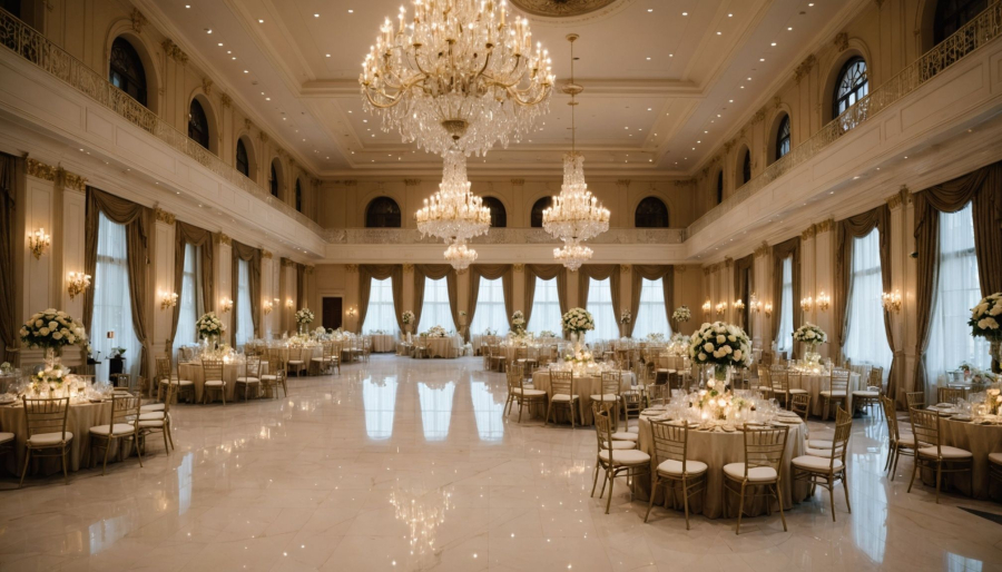Trouver une salle de mariage de prestige avec grand espace